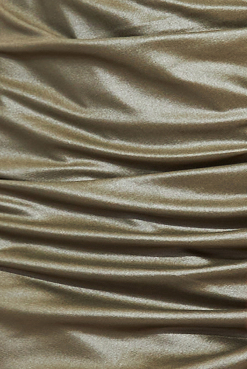 Bandeau Faux Leather Midi