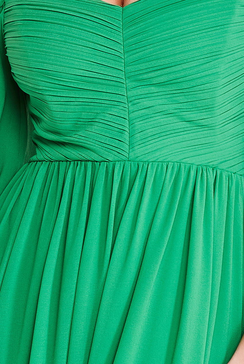 Chiffon Off The Shoulder Maxi With Wings