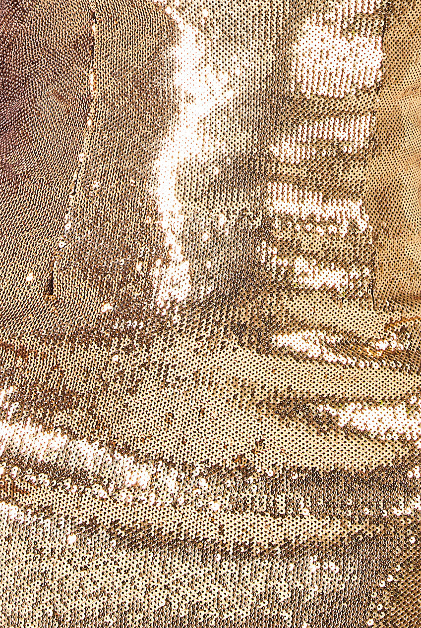 Liquid Sequin Boobtube Midaxi With Corsage