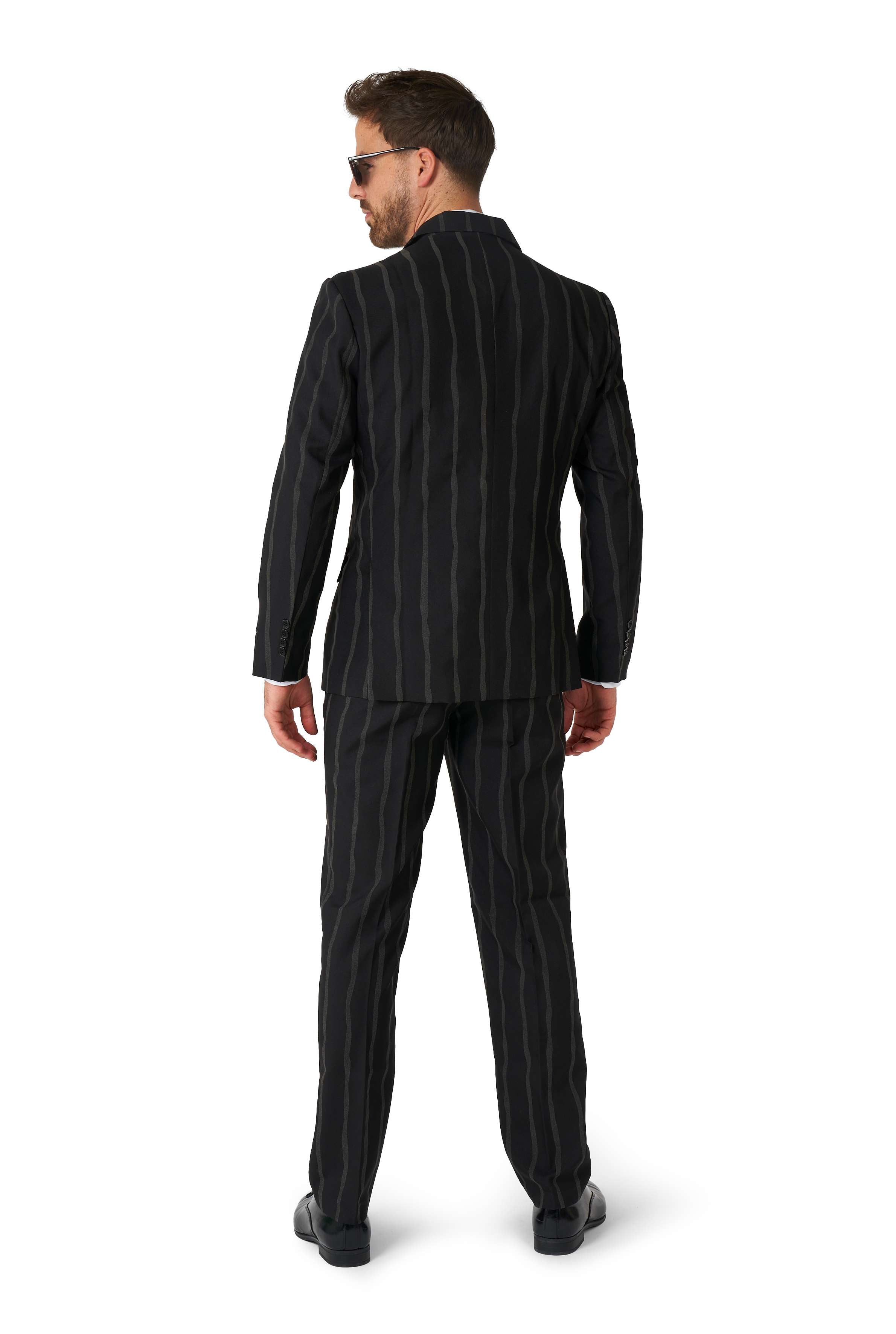 Oversized Pinstripe Black