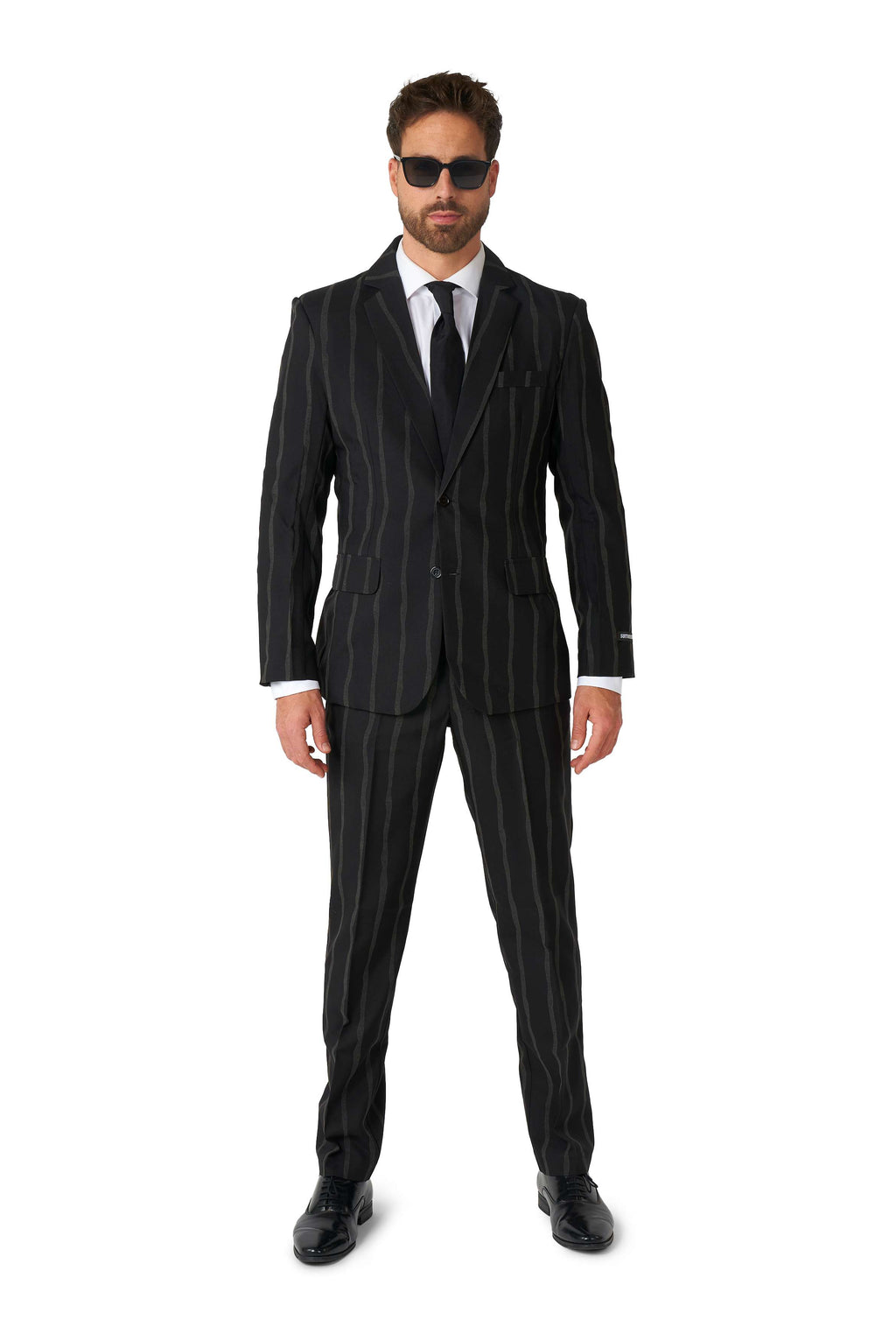 Oversized Pinstripe Black